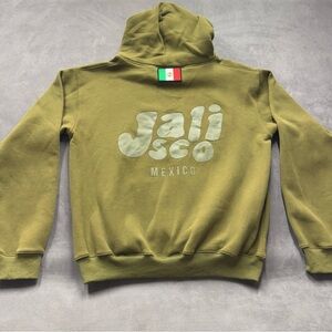 Herencia collection Olive Green puff Jalisco Mexico Hoodie women’s 2XL